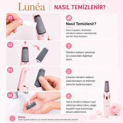 Lunea Pürüzsüzleştirici ve Nasır Temizleyici Ayak Bakım Aleti